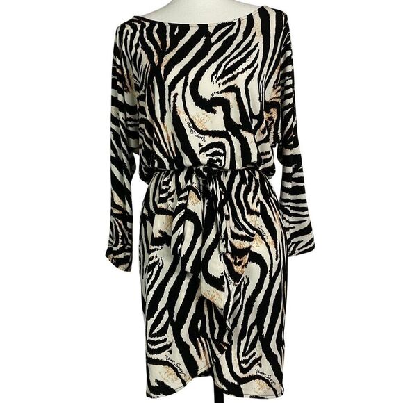 Victoria's Secret Animal Print Dress, size small, faux wrap skirt, poly/elastane - Picture 1 of 16